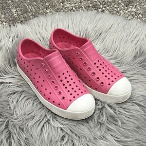 Native Shoes Jefferson Pink‎ Rubber Slip On Waterproof Girls Size 1